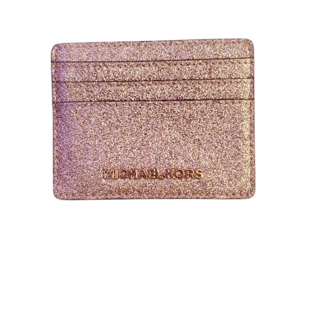 Michael Kors Sparkling Card Holder - Rose Gold